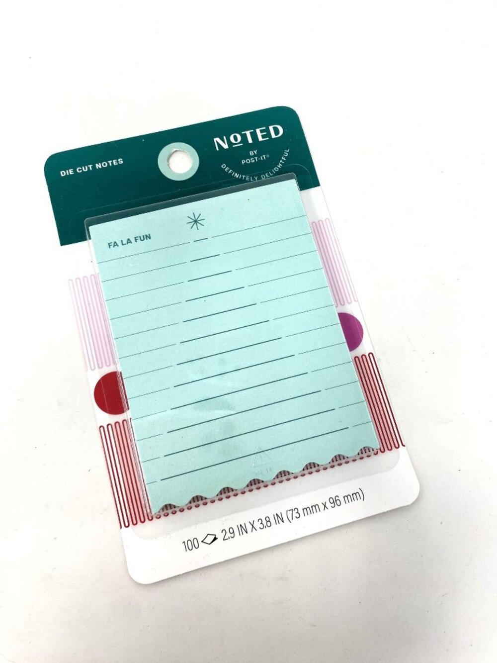 Noted by Post-it® Sticky Notes Green Lined Mini List Notes Sticky Note Pad - Picture 2 of 7